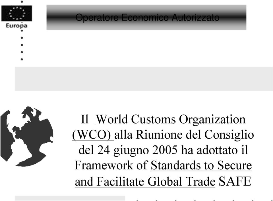 2005 ha adottato il Framework of