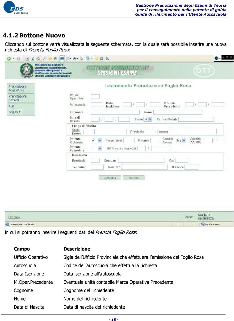 tivo Autoscuola Data Iscrizione M.Oper.