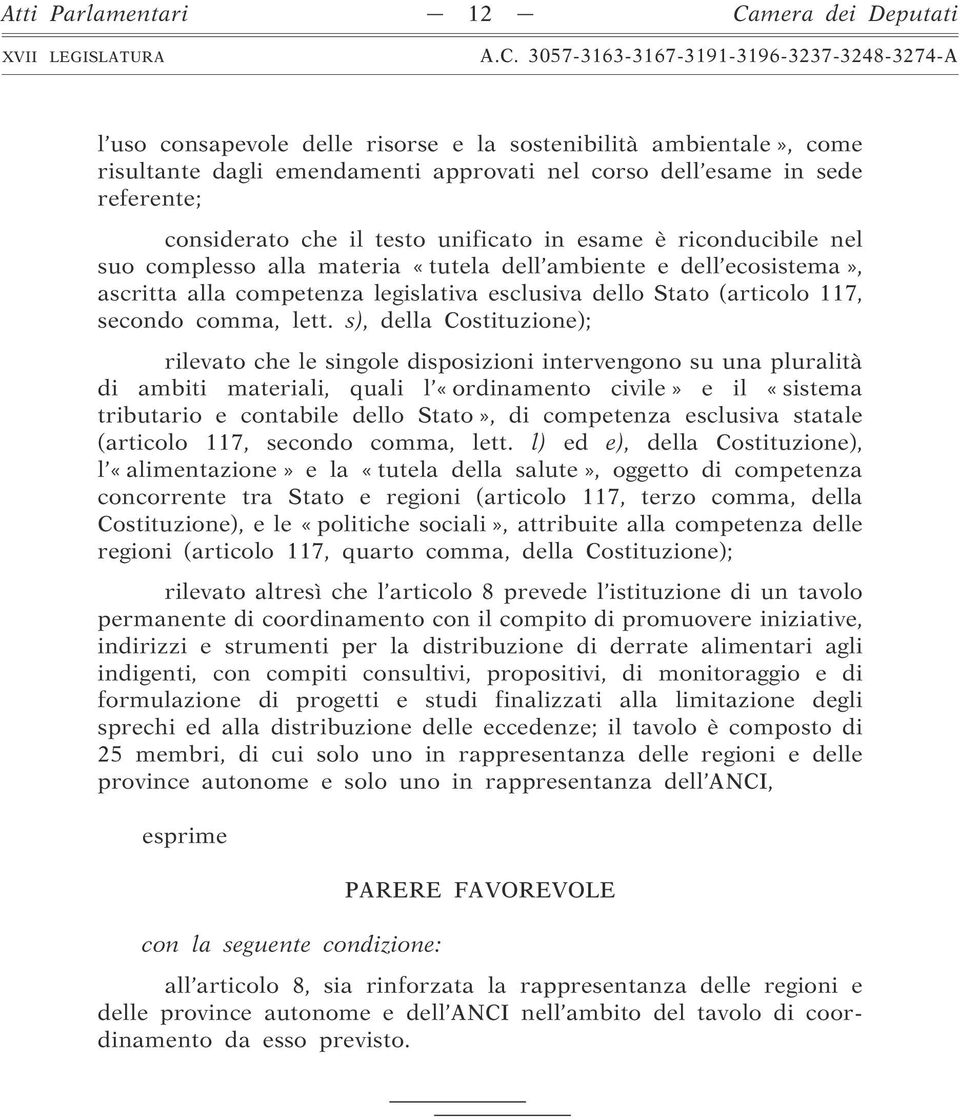 (articolo 117, secondo comma, lett.