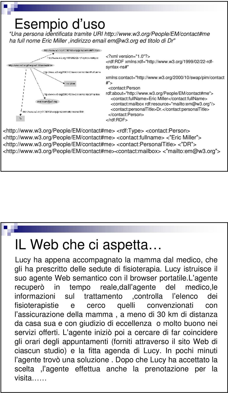 org"/> <contact:personaltitle>dr.</contact:personaltitle> </contact:person> </rdf:rdf> <http://www.w3.org/people/em/contact#me> <rdf:type> <contact:person> <http://www.w3.org/people/em/contact#me> <contact:fullname> < Eric Miller > <http://www.