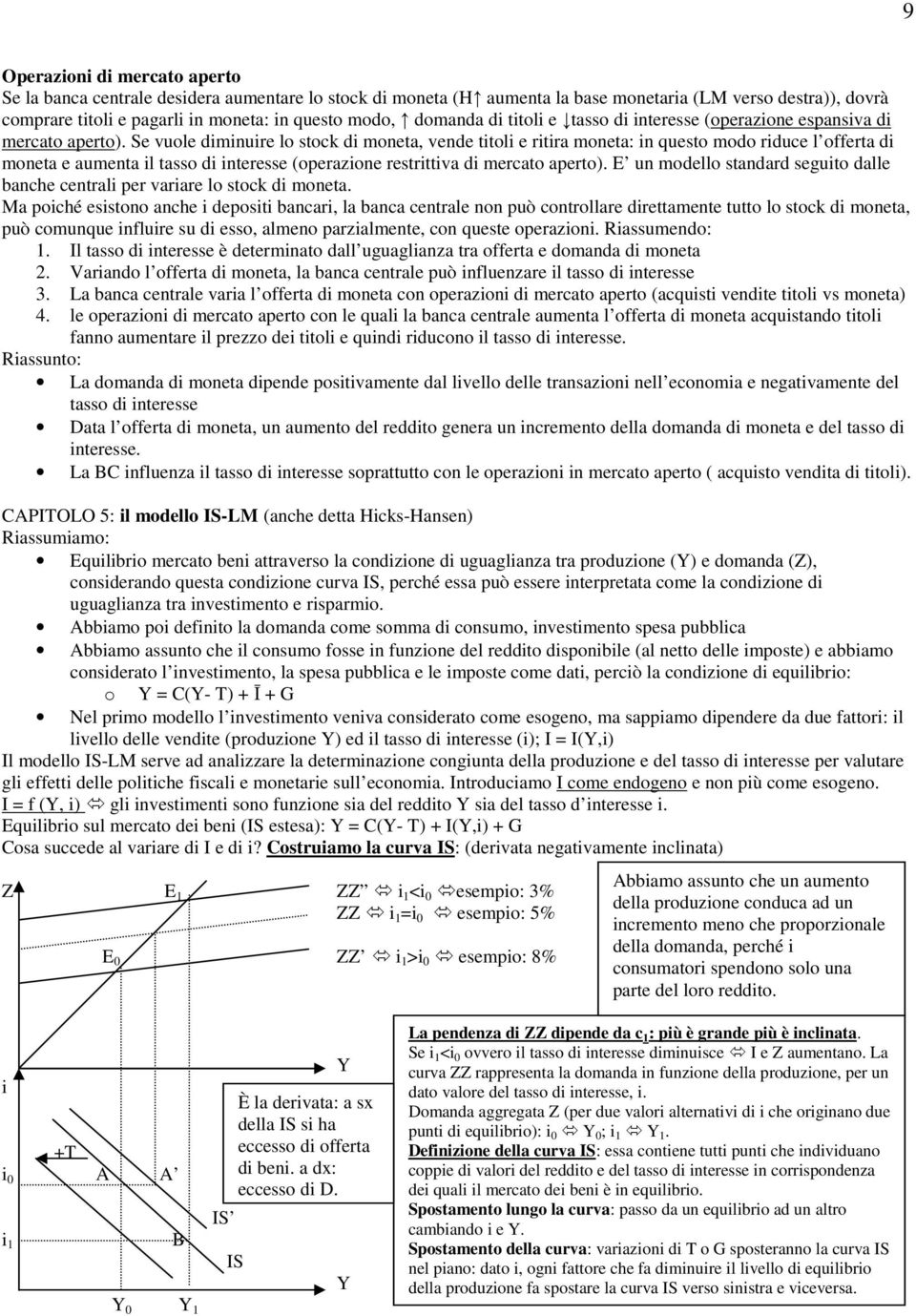 Se vuole dmnure lo stock d moneta, vende ttol e rtra moneta: n questo modo rduce l offerta d moneta e aumenta l tasso d nteresse (operazone restrttva d mercato aperto).