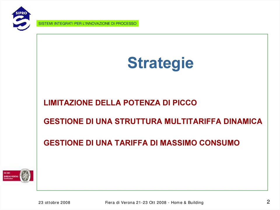 GESTIONE DI UNA TARIFFA DI MASSIMO CONSUMO 23