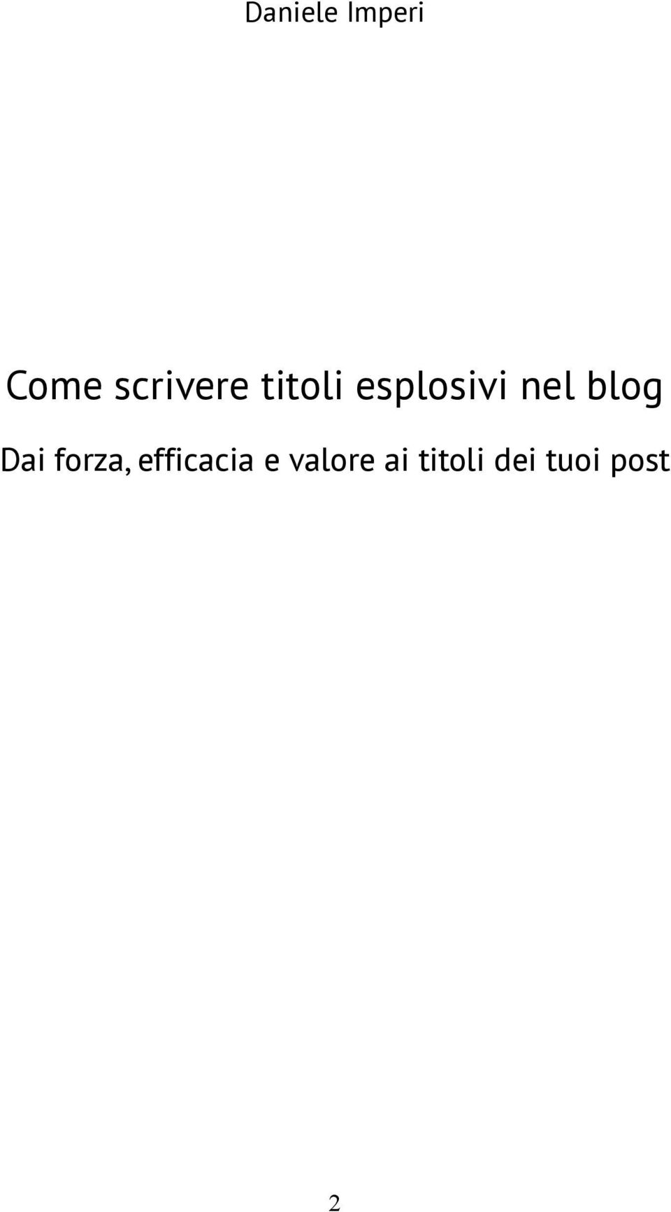 nel blog Dai forza,