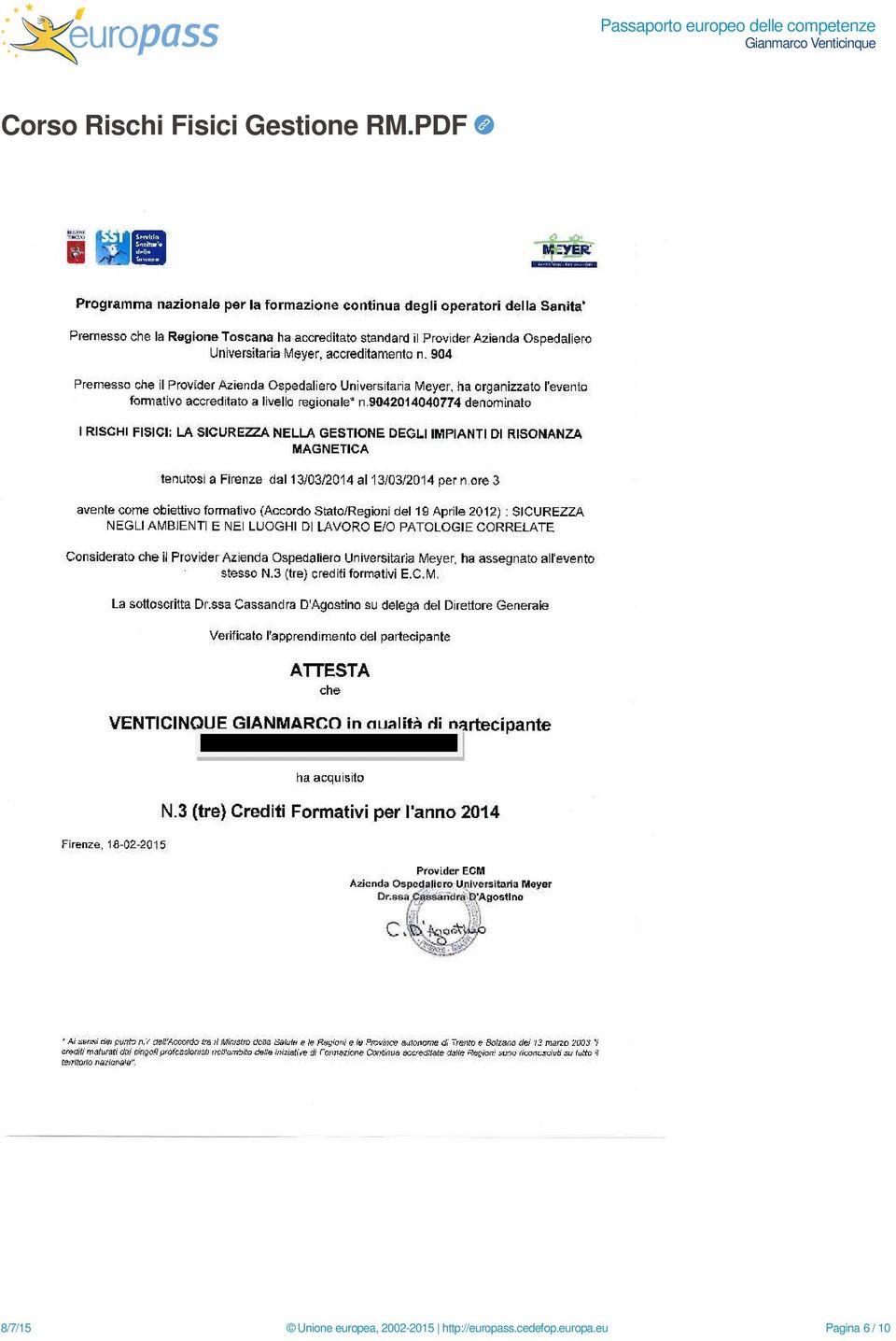 PDF 8/7/15 Unione europea, 2002-2015
