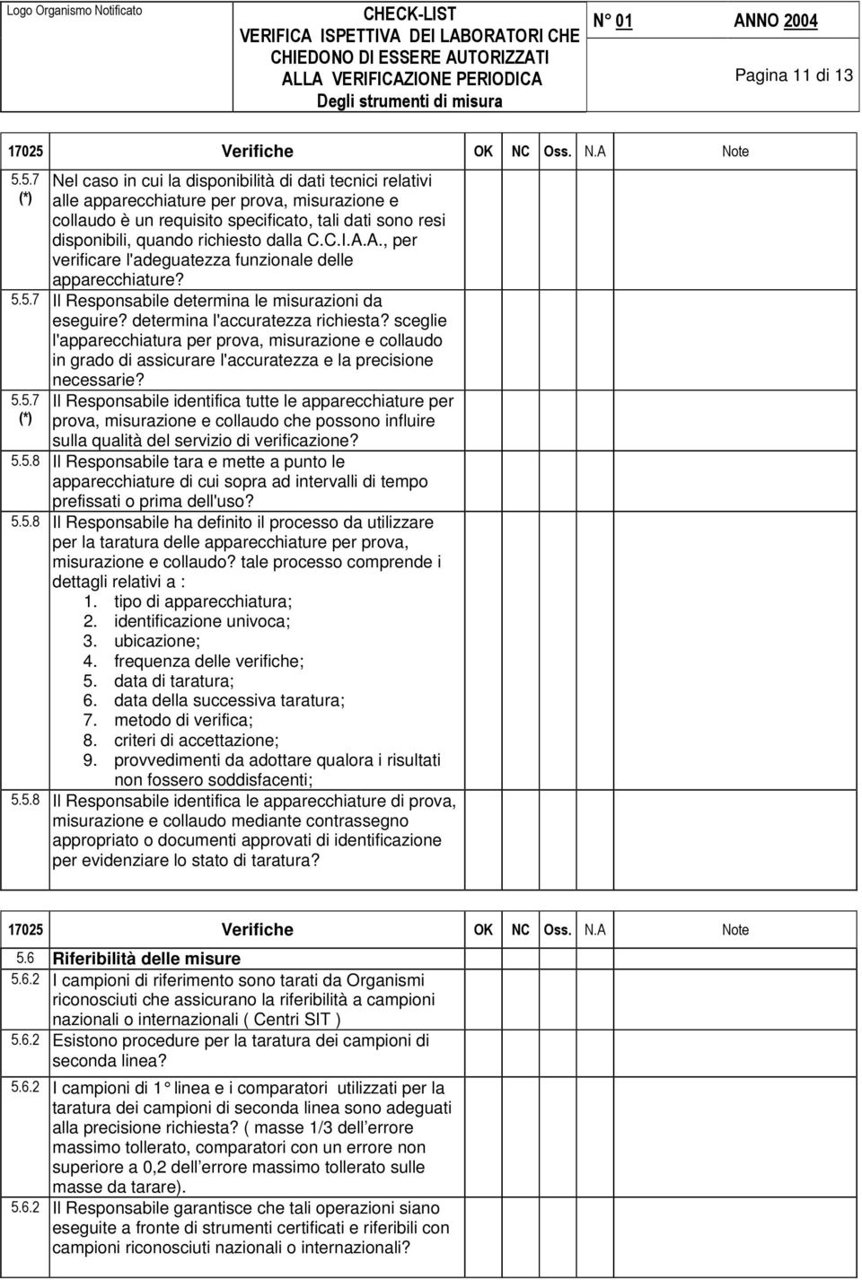 sceglie l'apparecchiatura per prova, misurazione e collaudo in grado di assicurare l'accuratezza e la precisione necessarie?