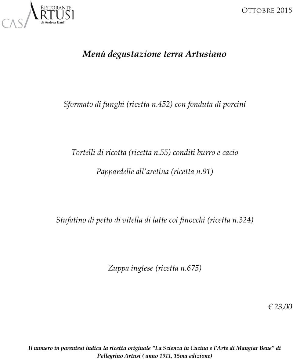 55) conditi burro e cacio Pappardelle all aretina (ricetta n.