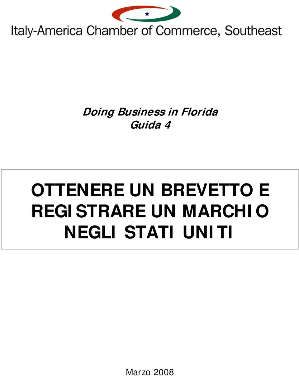 BREVETTO E REGISTRARE UN