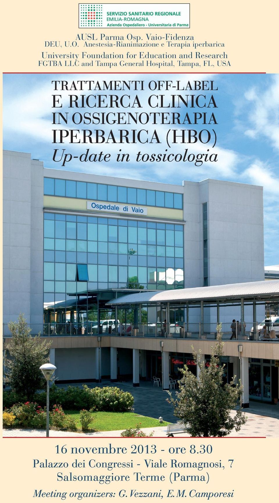 Anestesia-Rianimazione e Terapia iperbarica University Foundation for Education and Research FGTBA LLC and