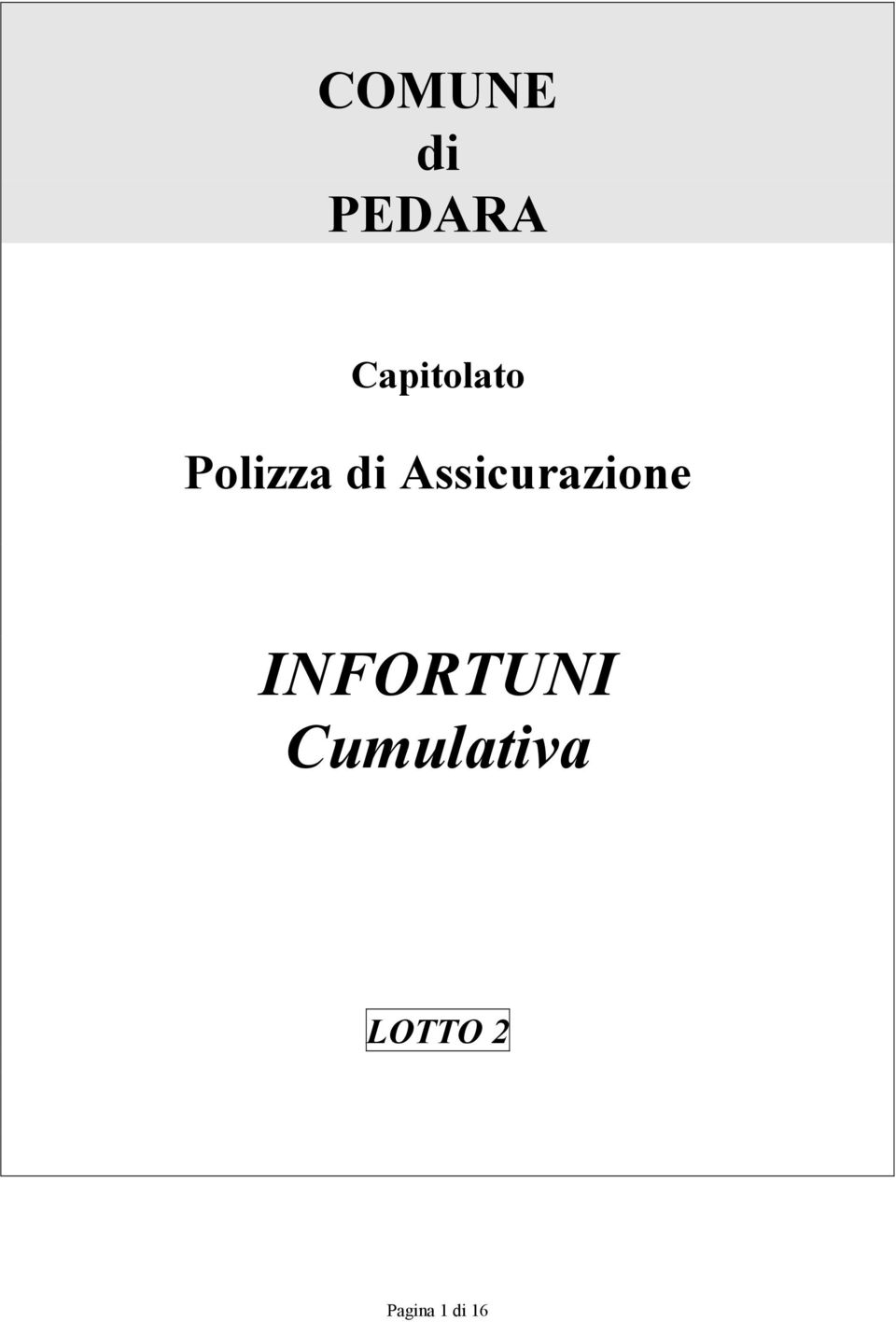 Assicurazione INFORTUNI