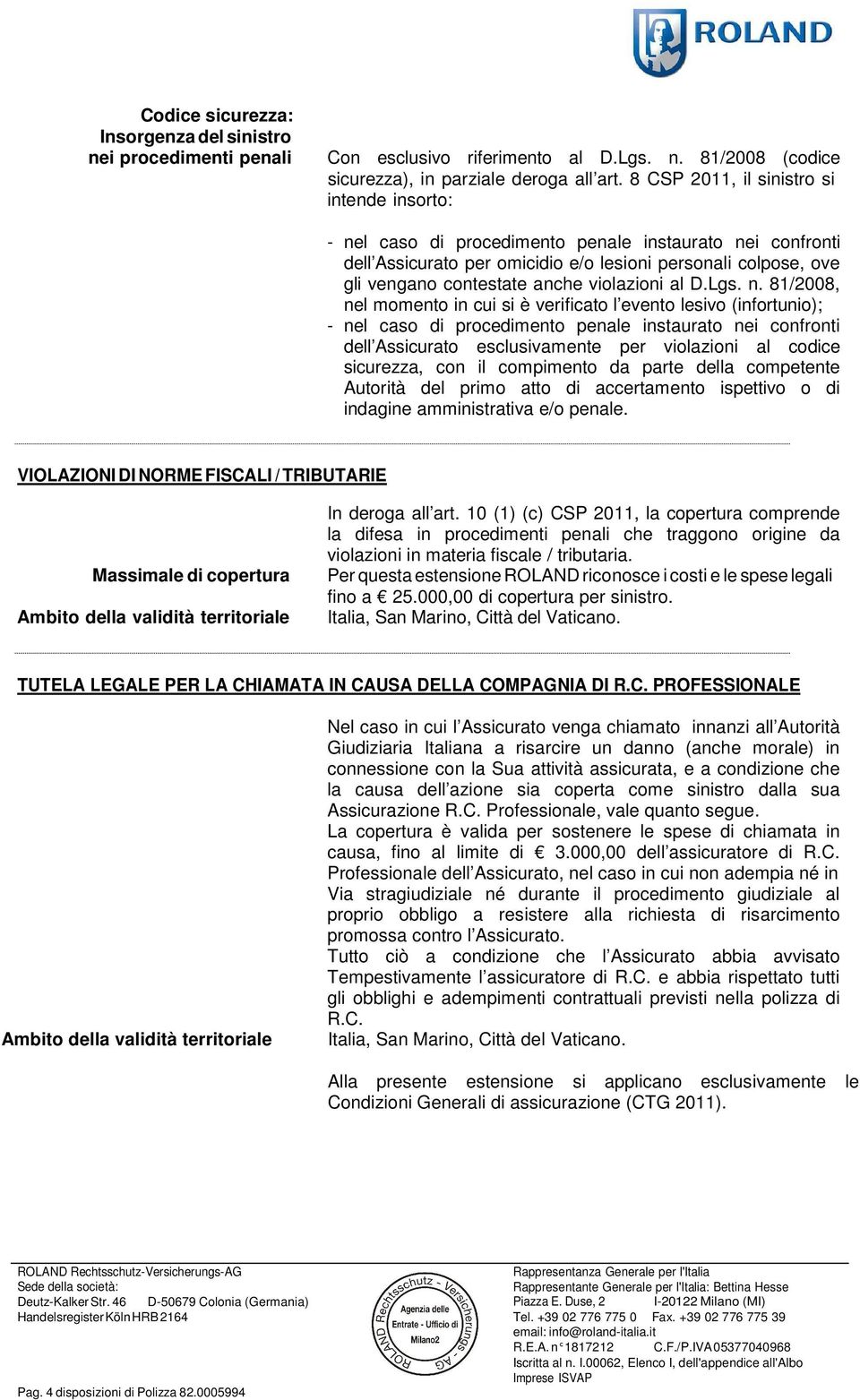 violazioni al D.Lgs. n.