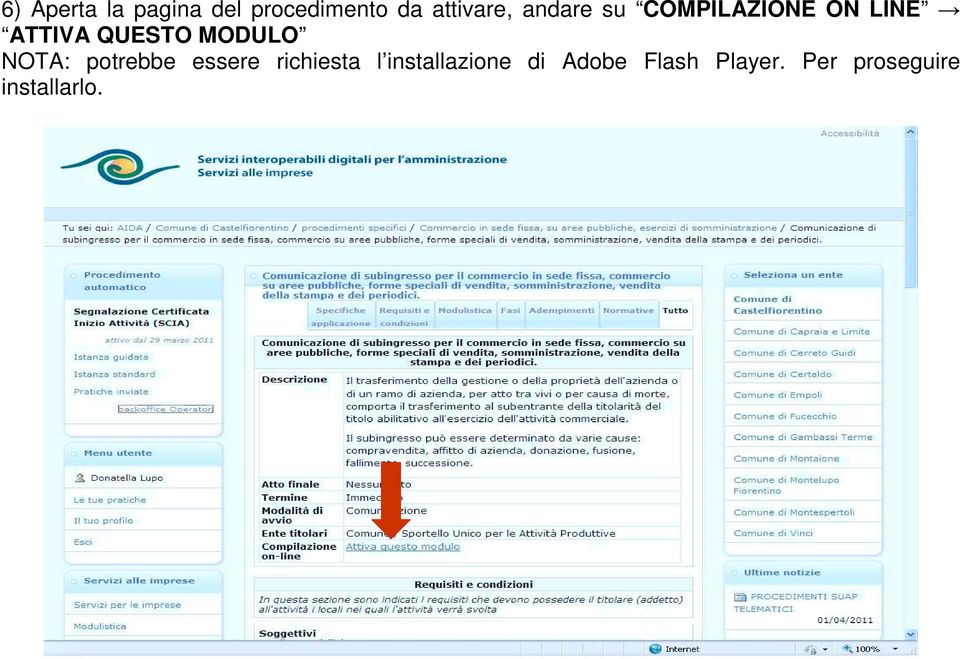 MODULO NOTA: potrebbe essere richiesta l