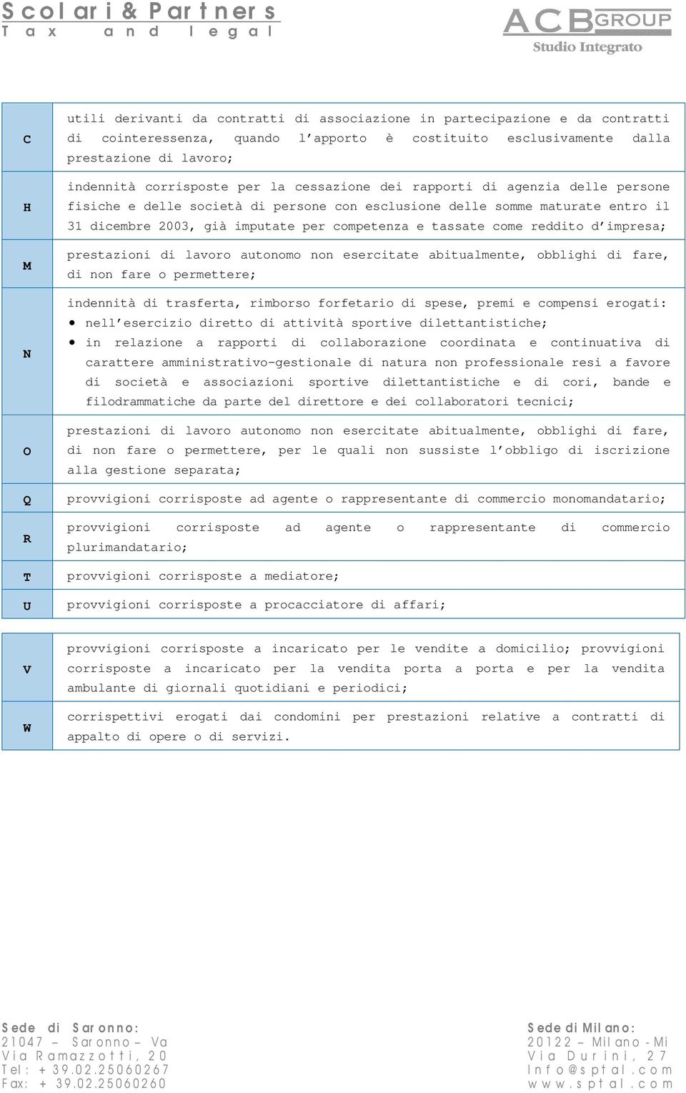 tassate come reddito d impresa; prestazioni di lavoro autonomo non esercitate abitualmente, obblighi di fare, di non fare o permettere; indennità di trasferta, rimborso forfetario di spese, premi e