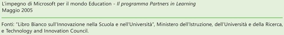 Innovazione nella Scuola e nell Università, Ministero dell