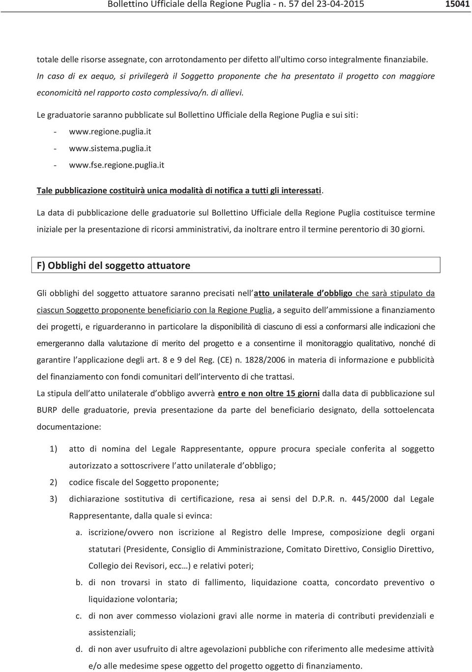 Regione Puglia n.