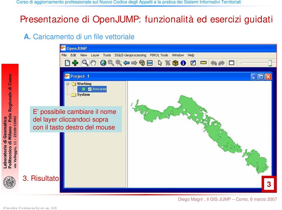 nome del layer cliccandoci sopra