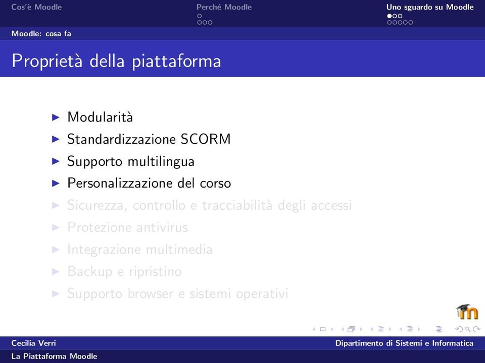 controllo e tracciabilità degli accessi Protezione antivirus