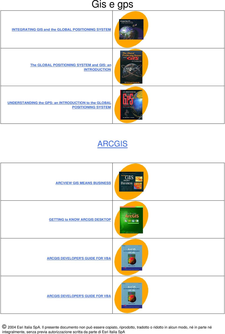 INTRODUCTION to the GLOBAL POSITIONING SYSTEM ARCGIS ARCVIEW GIS MEANS BUSINESS