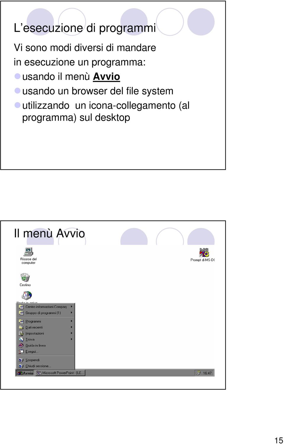 Avvio usando un browser del file system utilizzando un