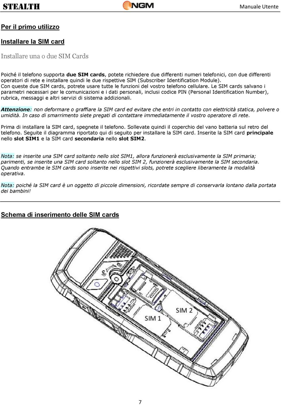 Le SIM cards salvano i parametri necessari per le comunicazioni e i dati personali, inclusi codice PIN (Personal Identification Number), rubrica, messaggi e altri servizi di sistema addizionali.