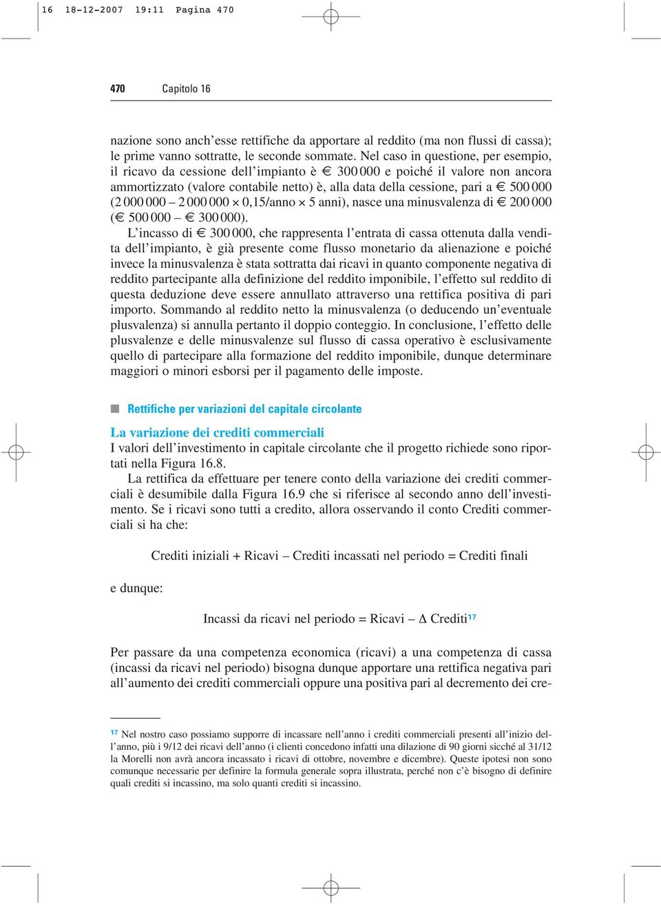 000 000 2 000 000 0,15/anno 5 anni), nasce una minusvalenza di 200 000 ( 500 000 300 000).