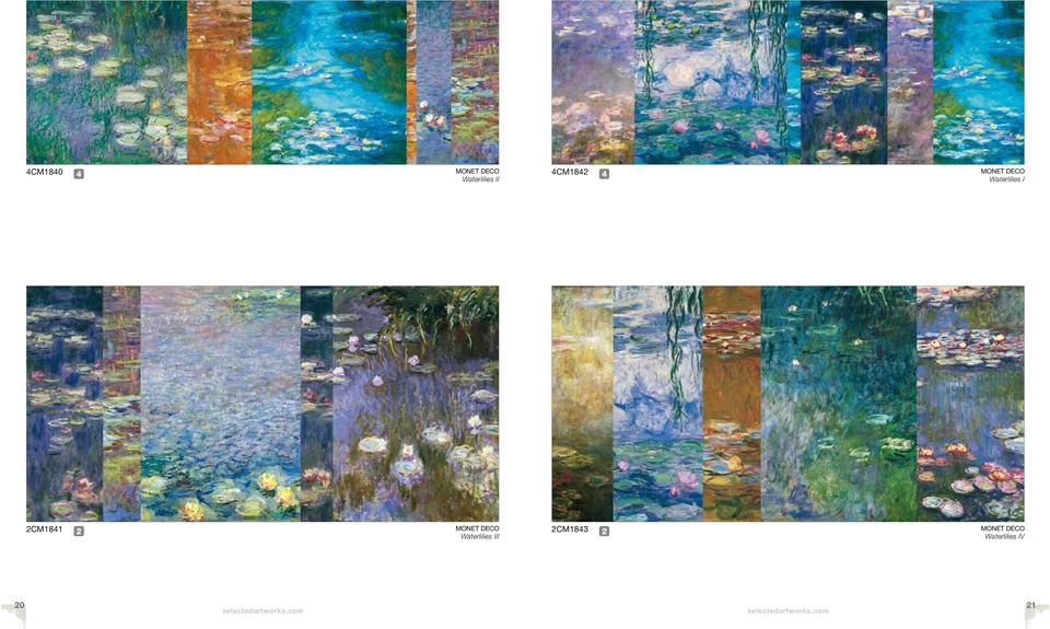 I CM1841 MONET DECO Waterlilies