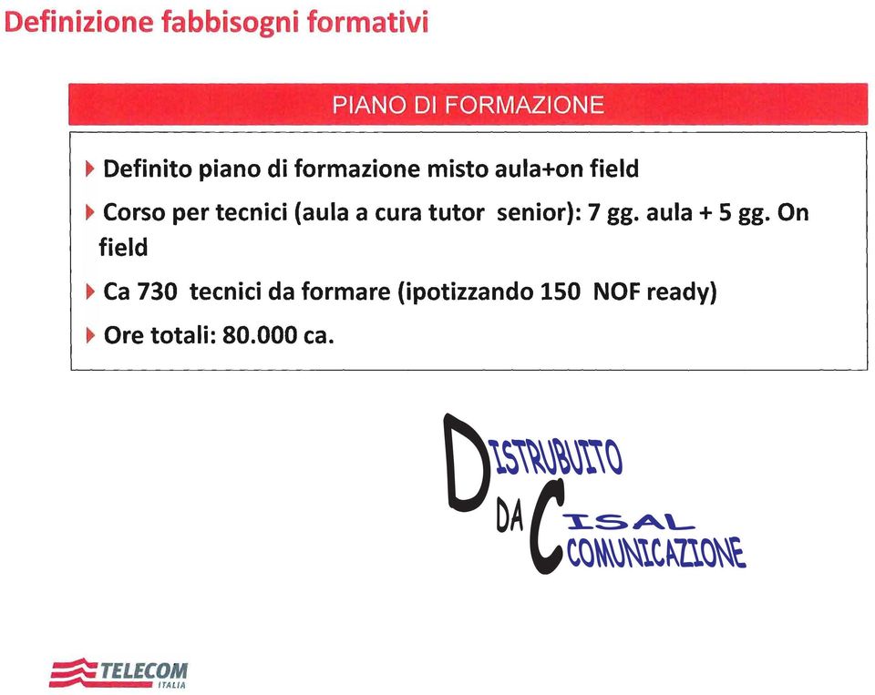 senior): 7 gg. aula + 5 gg.