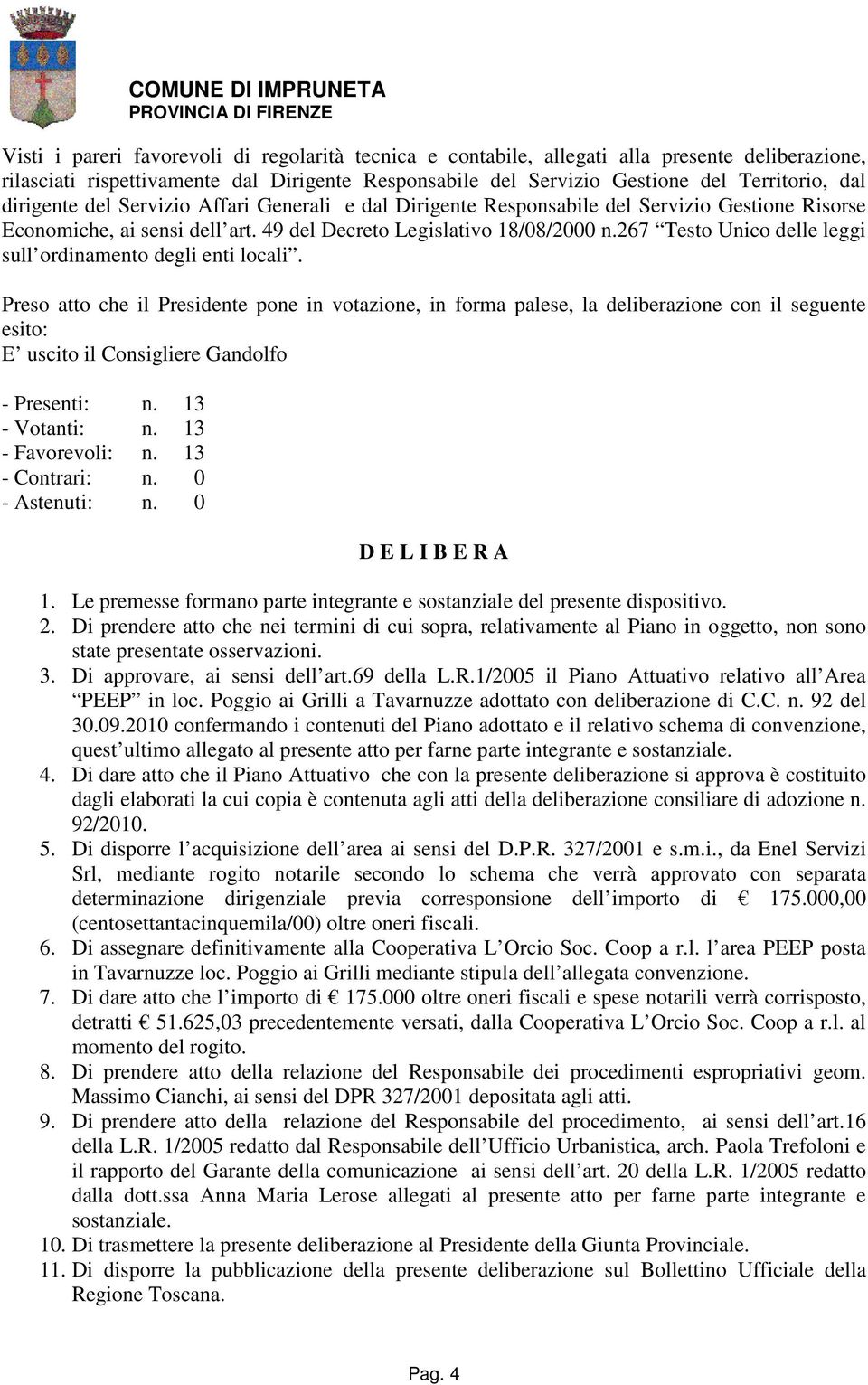 267 Testo Unico delle leggi sull ordinamento degli enti locali.