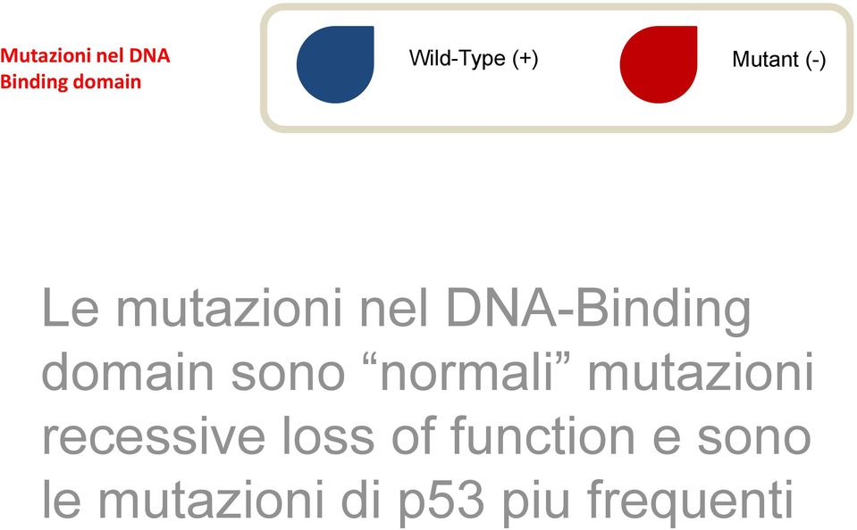 domain sono normali mutazioni recessive loss