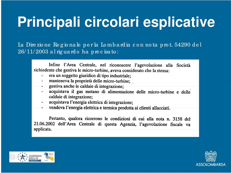 Regionale per la Lombardia con nota prot.