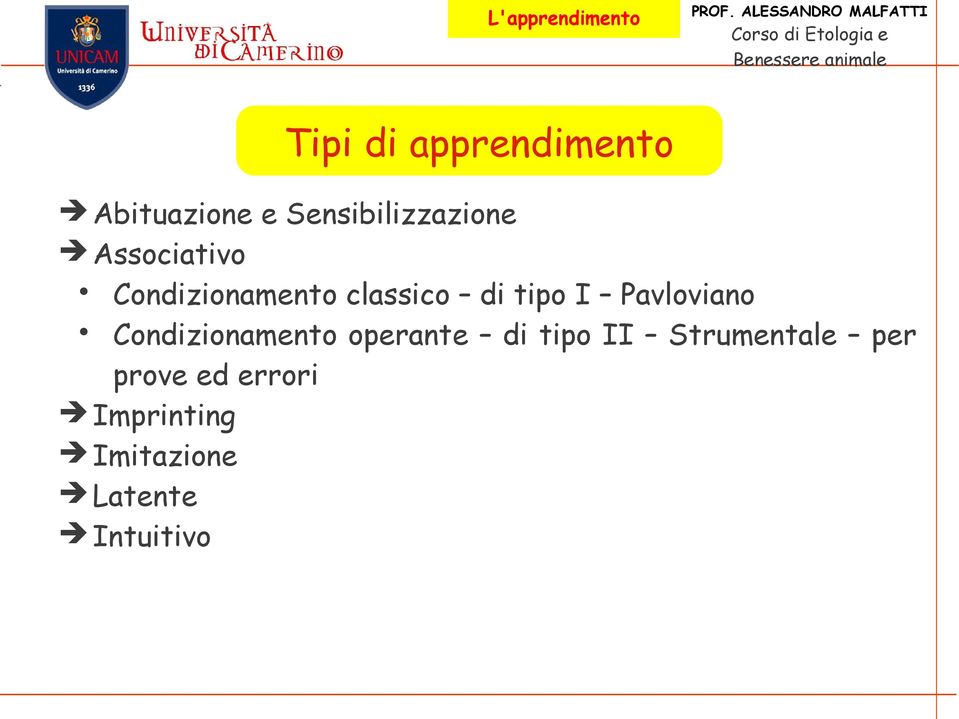 Pavloviano Condizionamento operante di tipo II