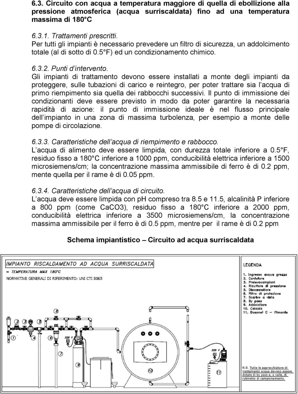 Gli impianti di trattamento devono essere installati a monte degli impianti da proteggere, sulle tubazioni di carico e reintegro, per poter trattare sia l acqua di primo riempimento sia quella dei