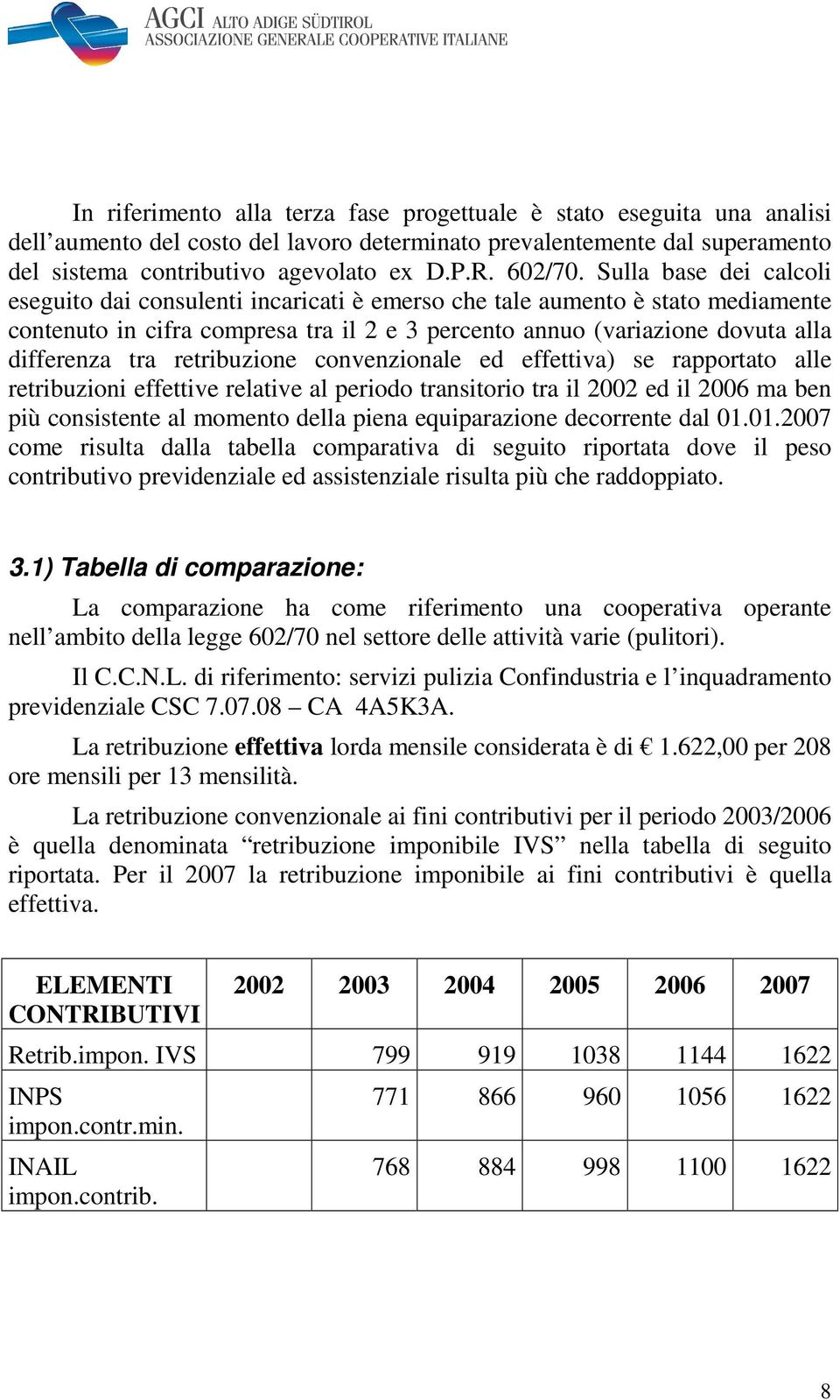 Sulla base dei calcoli eseguito dai consulenti incaricati è emerso che tale aumento è stato mediamente contenuto in cifra compresa tra il 2 e 3 percento annuo (variazione dovuta alla differenza tra