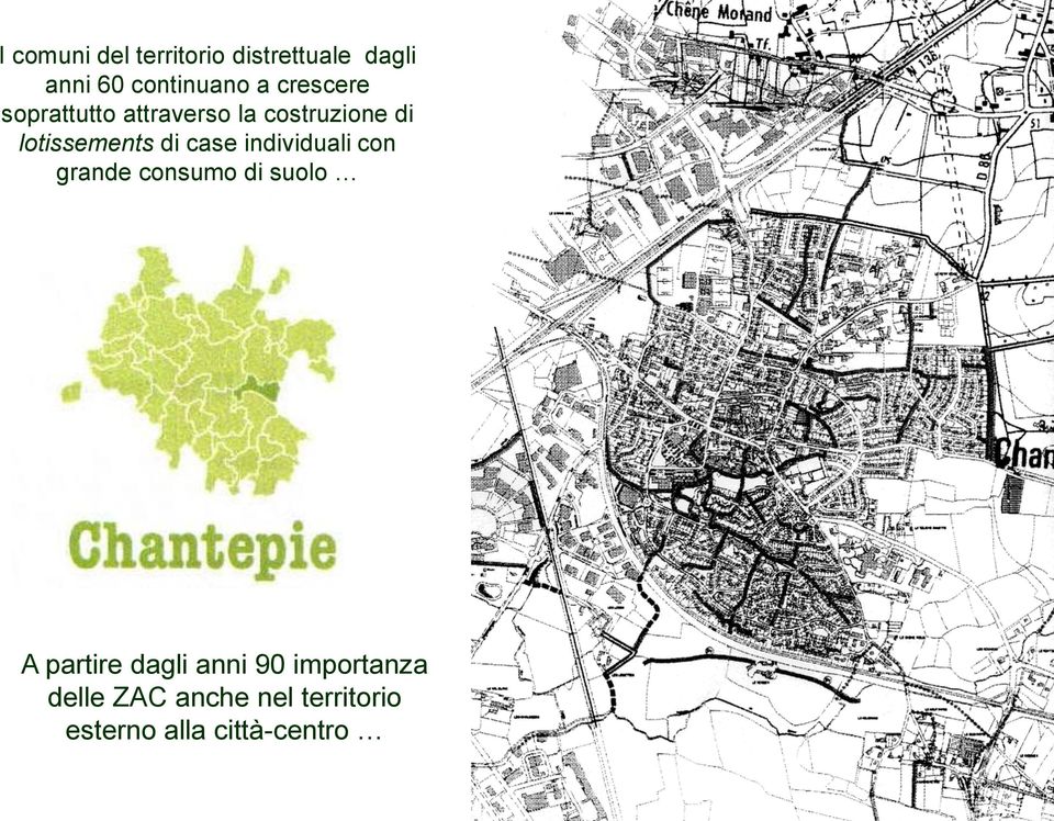 case individuali con grande consumo di suolo A partire dagli anni