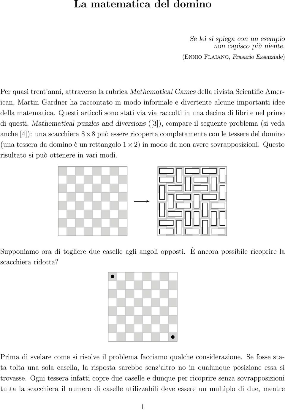 alcune importanti idee della matematica.