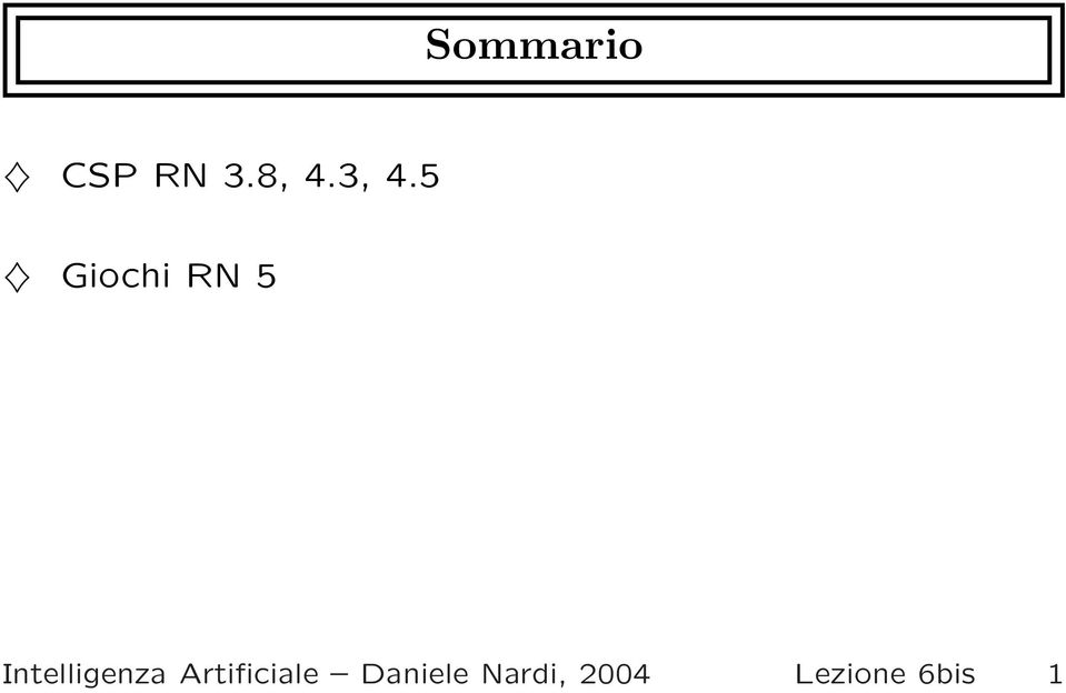 Intelligenza Artificiale