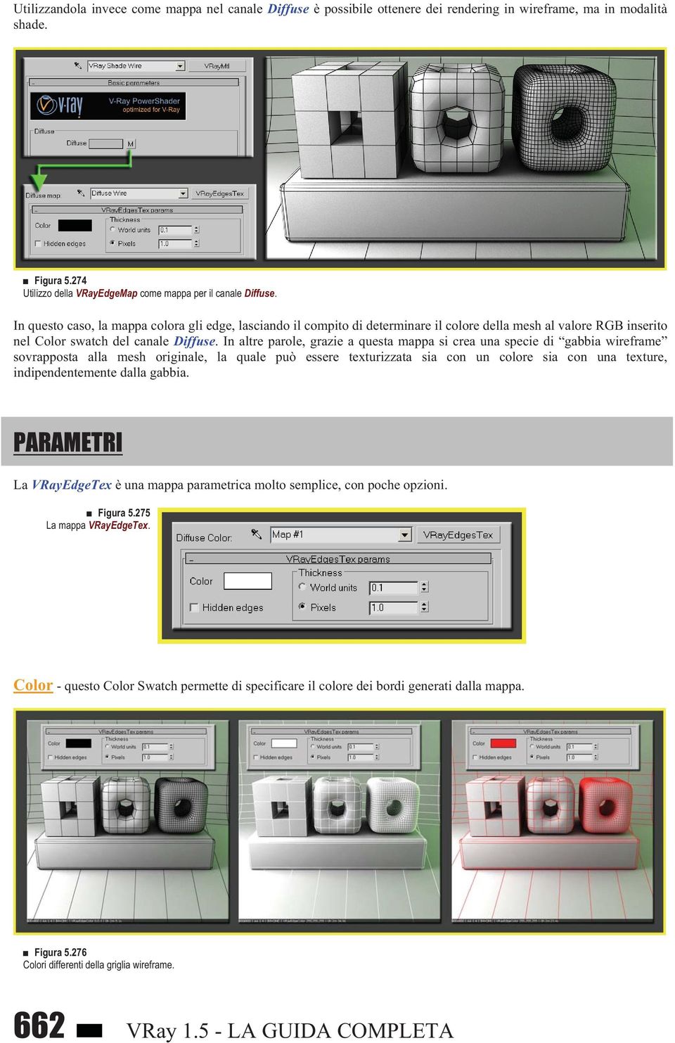 In altre parole, grazie a questa mappa si crea una specie di gabbia wireframe sovrapposta alla mesh originale, la quale può essere texturizzata sia con un colore sia con una texture,