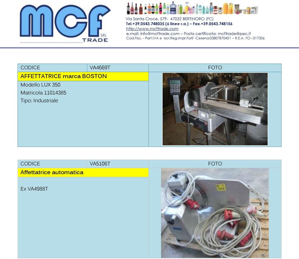 11014385 Tipo: Industriale CODICE