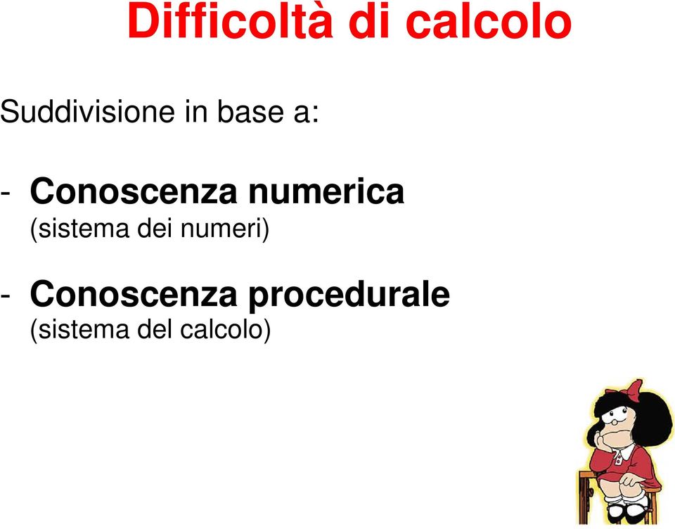 Conoscenza numerica (sistema dei