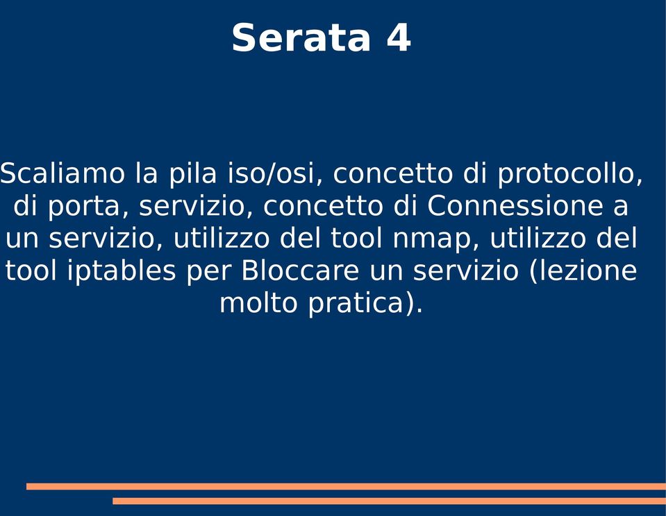 Connessione a un servizio, utilizzo del tool nmap,