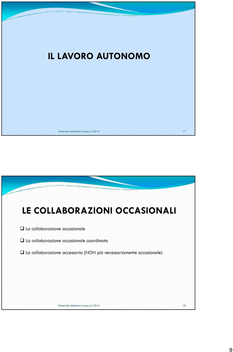 collaborazione occasionale coordinata La collaborazione