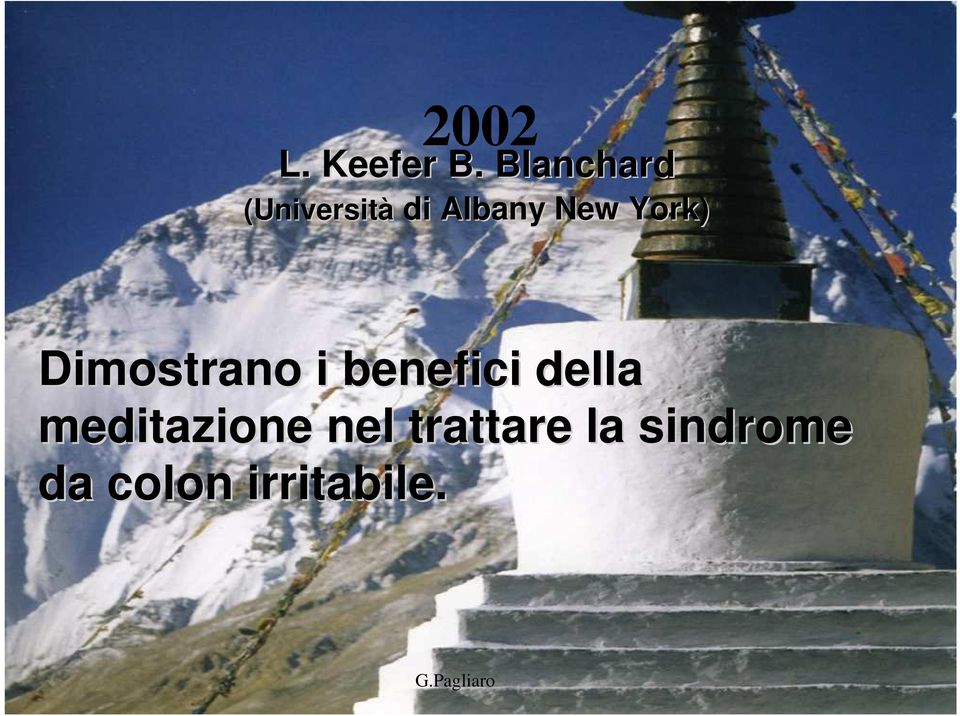 York) Dimostrano i benefici della