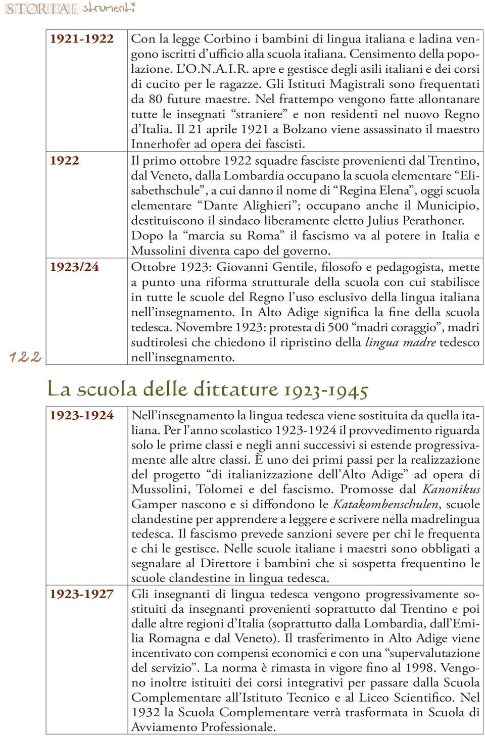 Nel frattempo vengono fatte allontanare tutte le insegnati straniere e non residenti nel nuovo Regno d Italia.