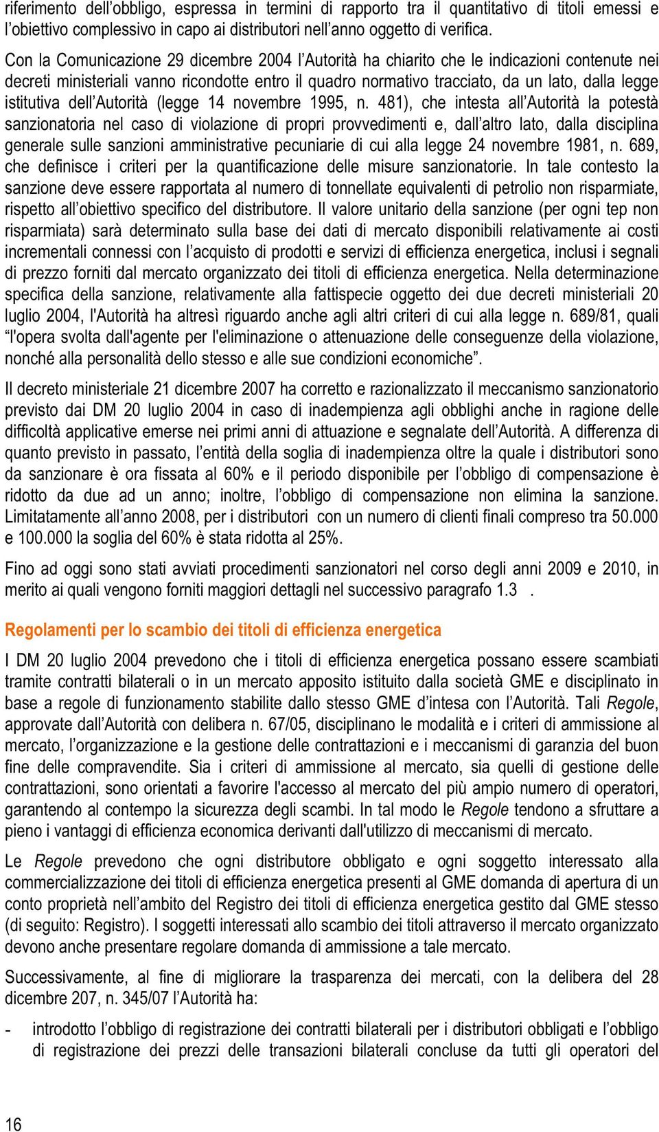 istitutiva dell Autorità (legge 14 novembre 1995, n.