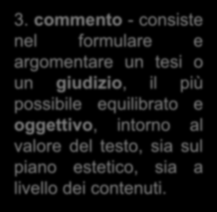 3 Interpretazione complessiva e approfondimenti persegue tre obiettivi: 1.