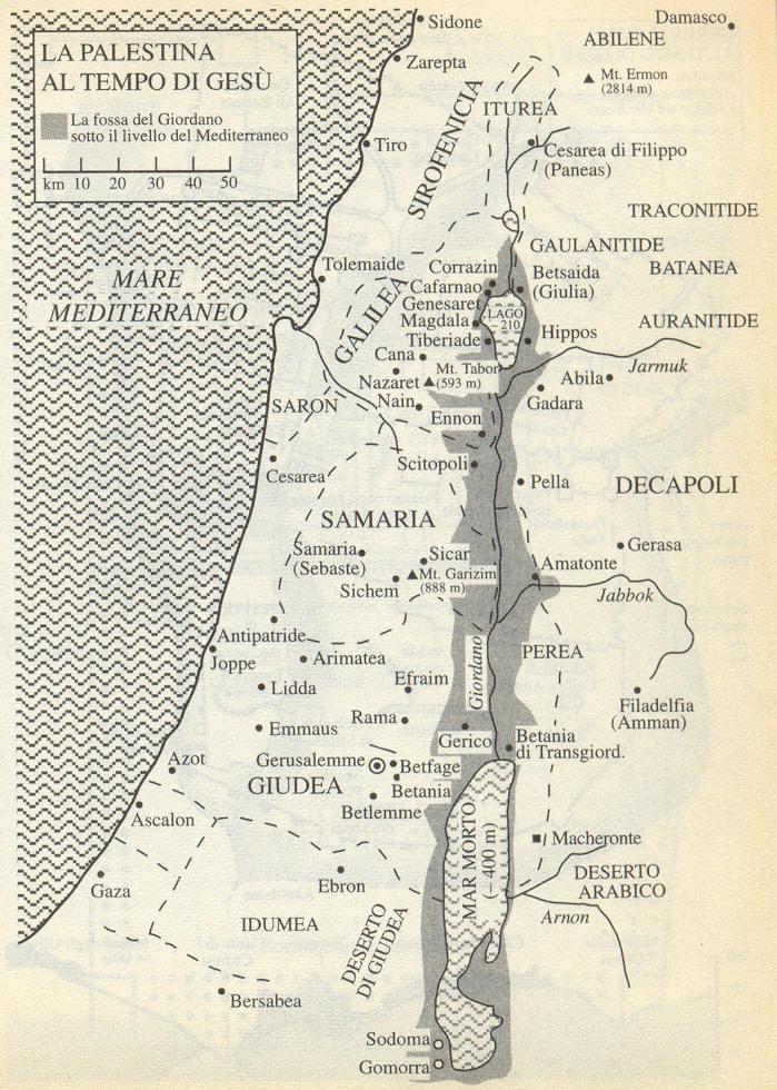 La Palestina al tempo di Gesù Galilea