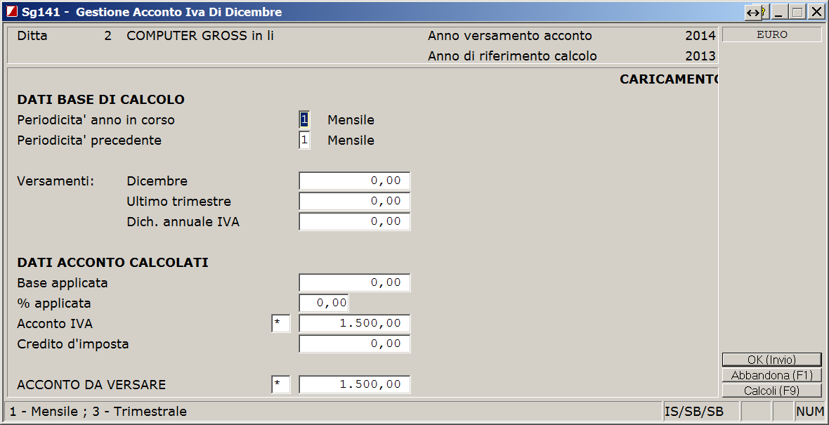 Utenti Spring/EDF Versione minima richiesta di EDF 2014.