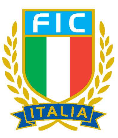 tricolore nazionale sormontati dall acronimo FIC.