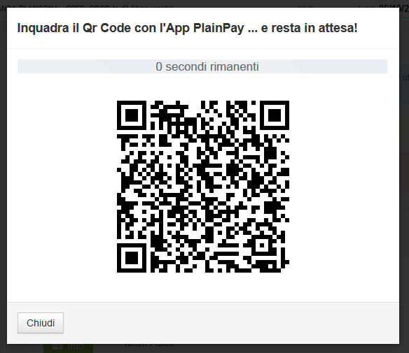 4. Attivazione PlainPay Qr code 1) Effettuare il download e l installazione dell App PlainPay (della società Auriga) dallo store Apple o Google Play 2) Eseguire la configurazione dell App seguendo la