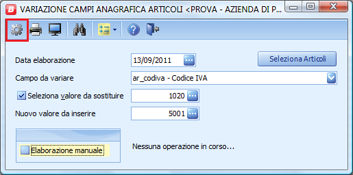 Creare, dal programma Codici Iva (voce di menu 1.6.2) dei corrispondenti codici, ma con aliquota al 21,00%. Questa operazione si può limitare ai soli codici effettivamente utilizzati dall azienda.