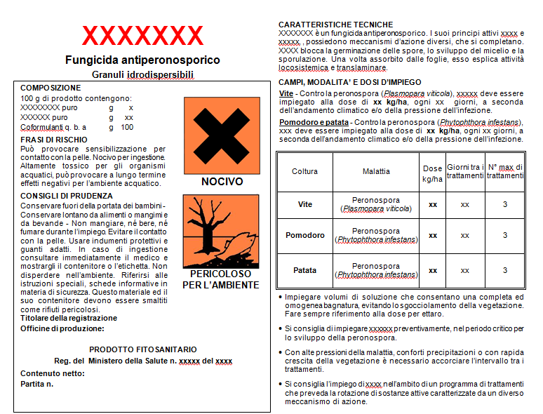 Processo di riclassificazione ed etichettatura